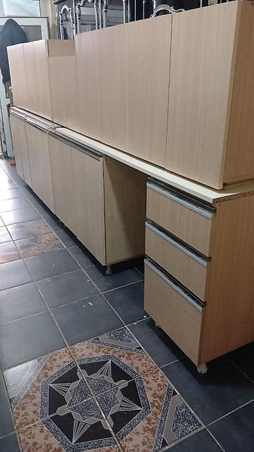 Mətbəx üçün modul mebel dəsti - Material: ağac teksturalı
