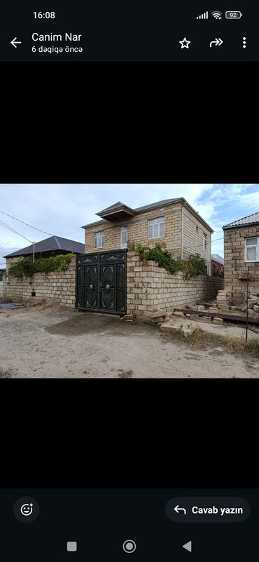 Həyət evləri və villaların satışı: Satılır: 2 mərtəbəli fərdi yaşayış evi - Divarlar qırmızı/kərpic — 2