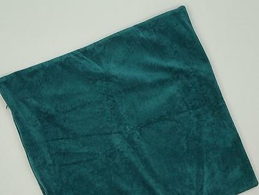 cyfrowa flora: Poszewka na poduszkę dekoracyjną – welur, turkus/teal - Kwadratowa — 1