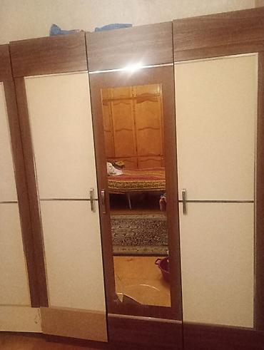 dolablar 2ci el: İşlənmiş, 3 qapılı, Güzgülü, Qəhvəyi, Taxta, Açılan, Düz dolab — 1