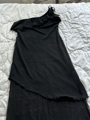 džemper haljine: M (EU 38), bоја - Crna, Večernji, maturski, Na bretele