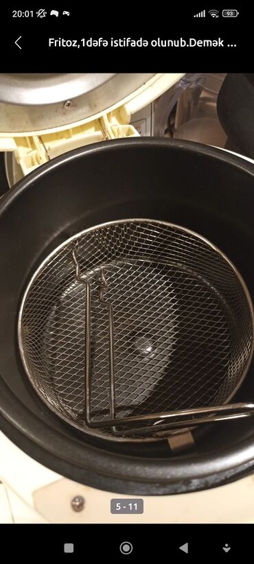 Fritozlar: Fritoz Sinbo, 2-2,9 l, İşlənmiş, Pulsuz çatdırılma — 5