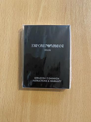 emperio armani: Emporio Armani saat qutusu və sənədlər dəsti - Brend: Emporio Armani — 10