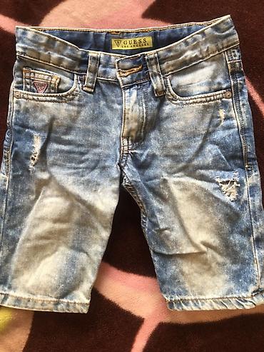 Şortlar: GUESS Los Angeles brendi denim şort - Model: Uşaq/yeniyetmə şortu — 1