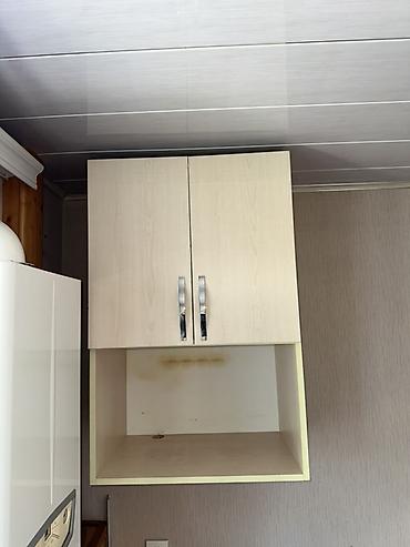 Mətbəx üçün asma şkaf - Material: laminat/LDSP ağac teksturalı panel