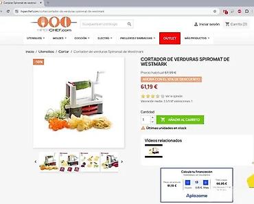 Kuhinjska oprema: Spirala za voće i povrće Westmark Spiromat – ručni spiralizator sa — 6