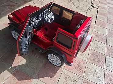 купить коляску анекс бу: Uşaq üçün elektrikli mini avtomobil – G‑Class üslubunda, qırmızı rəng — 4