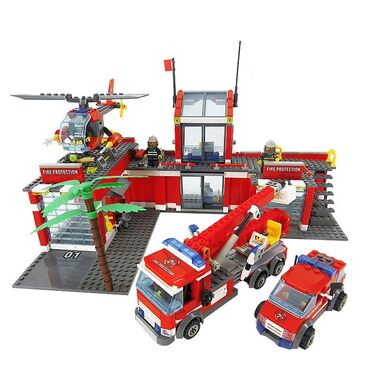 чебурашка игрушка: 1️⃣ Lego Пожарная станция (1-6 фото) 🔸️774 деталей 🔸️Размер 38,5 ×