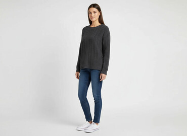 sweter z odkrytymi ramionami zara: Xhilaration, Sweter damski, rozmiar L