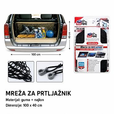 KMT Mreža za prtljag automobila 2001109 Opis: Elastična mreža za