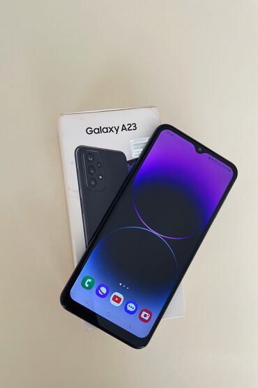 Samsung: Samsung Galaxy A23, 128 GB, rəng - Boz, Barmaq izi, İki sim kartlı, Face ID