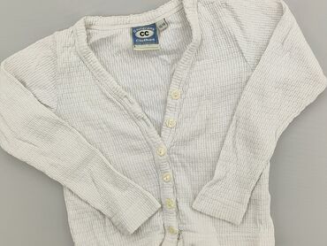 biały sweterek rozpinany 146: Sweterek, H&M, 5-6 lat, 110-116 cm, stan - Zadowalający