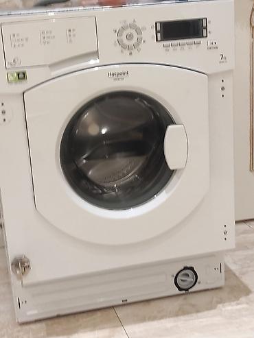 hotpoint ariston: Paltaryuyan maşın Hotpoint Ariston, 7 kq, Təmirə ehtiyacı var, Avtomat, Qurutmasız — 1