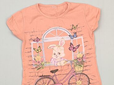 crop top: T-shirt, 5-6 years, 110-116 cm, condition - Very good