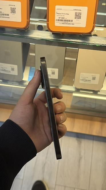 apl: IPhone 16 Pro Max, Б/у, 256 ГБ, Black Titanium, Зарядное устройство, Защитное стекло, Чехол, В рассрочку, 90 % — 6