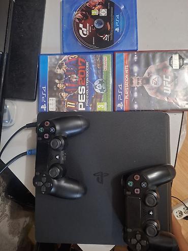 PlayStation 4 Slim (черная) Комплектация: - консоль PS4 Slim; - 2
