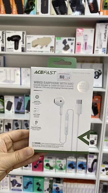 se electronics: Проводные наушники-вкладыши, Acefast, Новый, цвет - Белый — 1