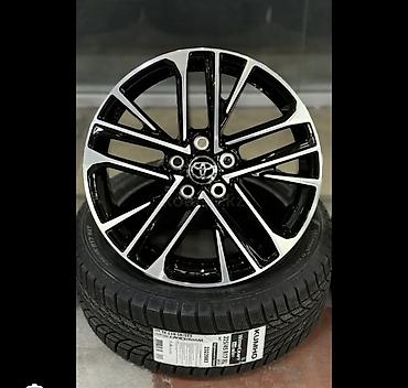 5 114 3 16: Легкосплавные диски для Toyota (дизайн с черно-серебристой обработкой — 1