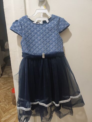 платье лето: Детское платье, цвет - Синий