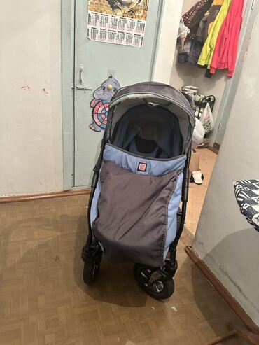 Коляски: Коляска, цвет - Голубой, Б/у — 8