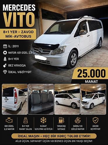 mercedes vito van: Mercedes-Benz Vito: 2.2 l | 2011 il Mikroavtobus — 1