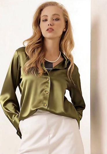 Košulje: 🔥Svilena/atlas košulja za žene – više boja Kosulja: 2300dinara Saten — 5