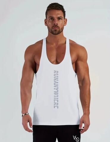 Köynəklər: Kişilər üçün Atletik Tank Top - Nəfəs alan Qolsuz Fitness Köynəsi