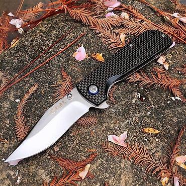 лезвия: Складной нож Watchman W018CF с рукоятью из Карбона (углеродное — 3