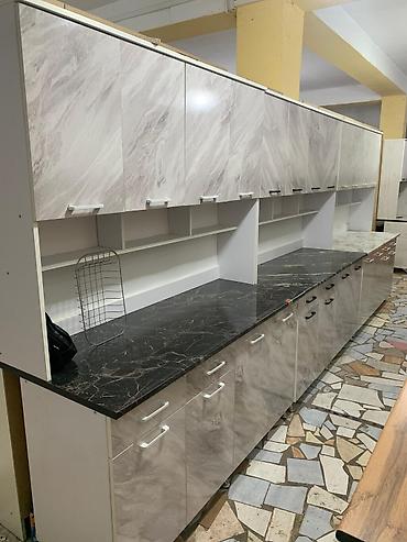 Кухонные гарнитуры: Кухонный гарнитур, Новый, цвет - Серый, ДСП, Бесплатная доставка — 11