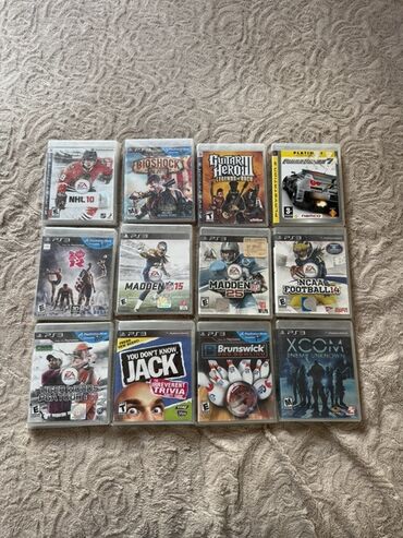 PS3 (Sony PlayStation 3): PlayStation 3 üçün 12 ədəd oyun kolleksiyası. Kolleksiyaya daxildir