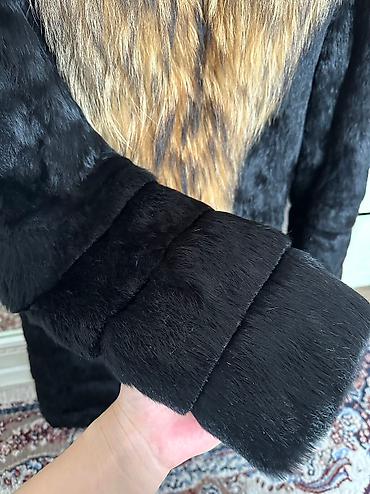 норковая косынка: Шуба, Кролик, По колено, M — 2
