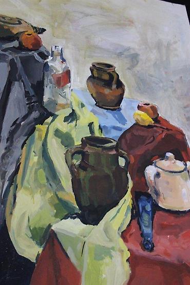 Stilske umetničke slike: SLIKA MRTVA PRIRODA, IMPRESIONIZAM, AKRIL NA KARTONU, 70X100 | Slika — 8