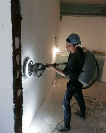 шлифовальная машина по бетону: Шлифовка стен, Шлифовка под покраску Больше 6 лет опыта