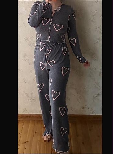 Gecəliklər: Qadın pijama dəsti Yenidir Sadece üzerimde geyinib çekmişem her birin — 1