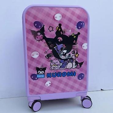 Rančevi, torbe i koferi: Dečji kofer na točkiće – Kuromi dizajn, ljubičasti - Šarmantan kofer — 2