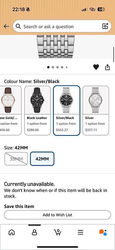 Qol saatları: Emporio Armani AR11600 ⌚️ Yeni Emporio Armani AR11600 kişi saatı — 4
