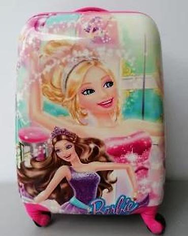 Rančevi, torbe i koferi: Dečji kofer na točkiće – Barbie motiv - Tvrda školjka sa sjajnim — 11