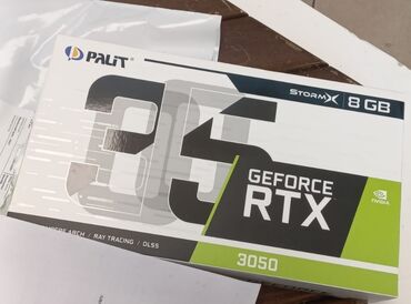 Комплектующие для ПК и ноутбуков: Видеокарта Palit GeForce RTX 3050, 8 ГБ, Б/у