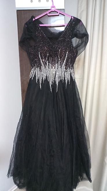 Личные вещи: Qara rəngli ziyafət/libas - Model: A-kəsimli, tül ətəkli uzun ziyafət — 3