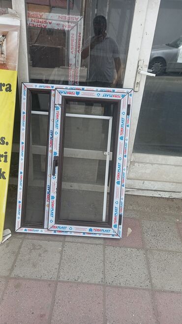 Ağcaqanad torları: Yeni İki qat şüşə paketi Plastik pəncərə, Еni: 80 sm, Uzunluğu: 114 sm, Ödənişli quraşdırma