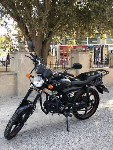 Mopedlər,skuterlər: Tufan M50 motosiklet - Rəng: qara - Model üzərində “Tufan M50”