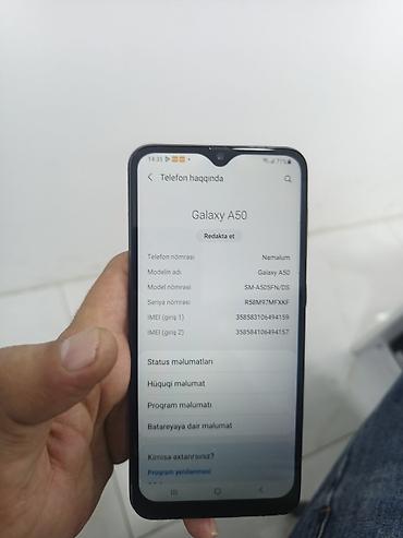 galaxy a50: Samsung Galaxy A50, 64 GB, rəng - Qara, İki sim kartlı — 1
