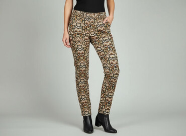 c a spodnie damskie duże rozmiary: SZACHOWNICA, Spodnie materiałowe damskie, rozmiar 2XS