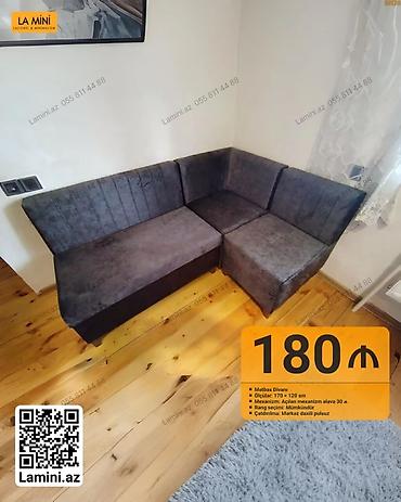 Mətbəx divanı – L‑forma - Ölçülər: 170 × 120 sm - Mexanizm: Açılan