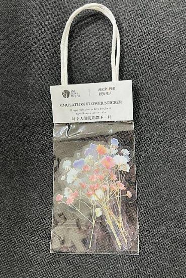 Канцтовары: Наклейки с цветами (Simulation Flower Sticker) 🌸 Набор стильных — 5