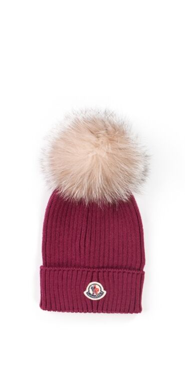 muški kožni kaput: Winter cap, Moncler, color - Red