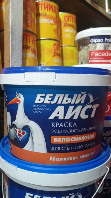 краска для дома: Водоэмульсионная краска, цвет - Белый