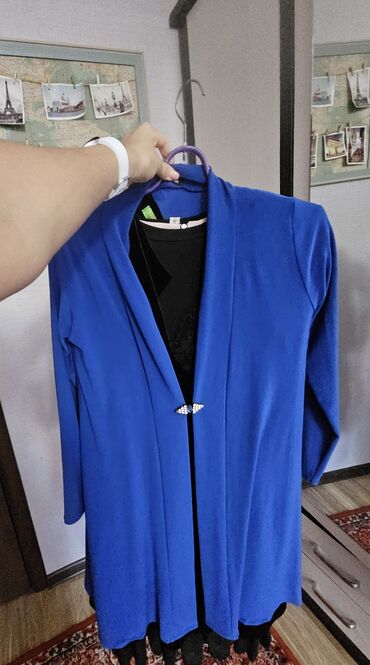 как заказать одежду из турции в кыргызстан: Накидка легкая на осень/весну. Цвет синий, ткань очень тянется