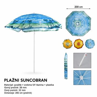 KMT Suncobran plažni vetar pun print 297329 - Kategorija: Kuća i na lalafo.rs KMT Suncobran plažni vetar pun print 297329 - Kategorija: Kuća i