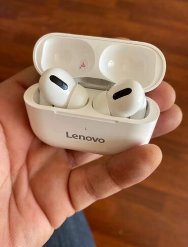 apple airpods qiymeti: Yeni Simsiz (Bluetooth) Qulaqcıqlar, Lenovo, rəng - Ağ